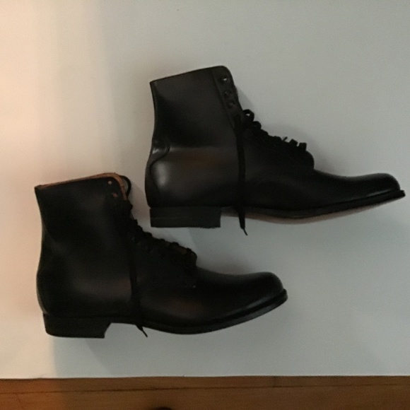 WINGFOOT GOODYEAR LEATHER LACE UP BOOTS. 13 D. - Picture 1 of 9